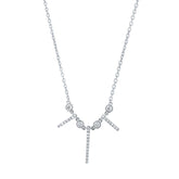 0.22ct 14k White Gold Diamond Necklace